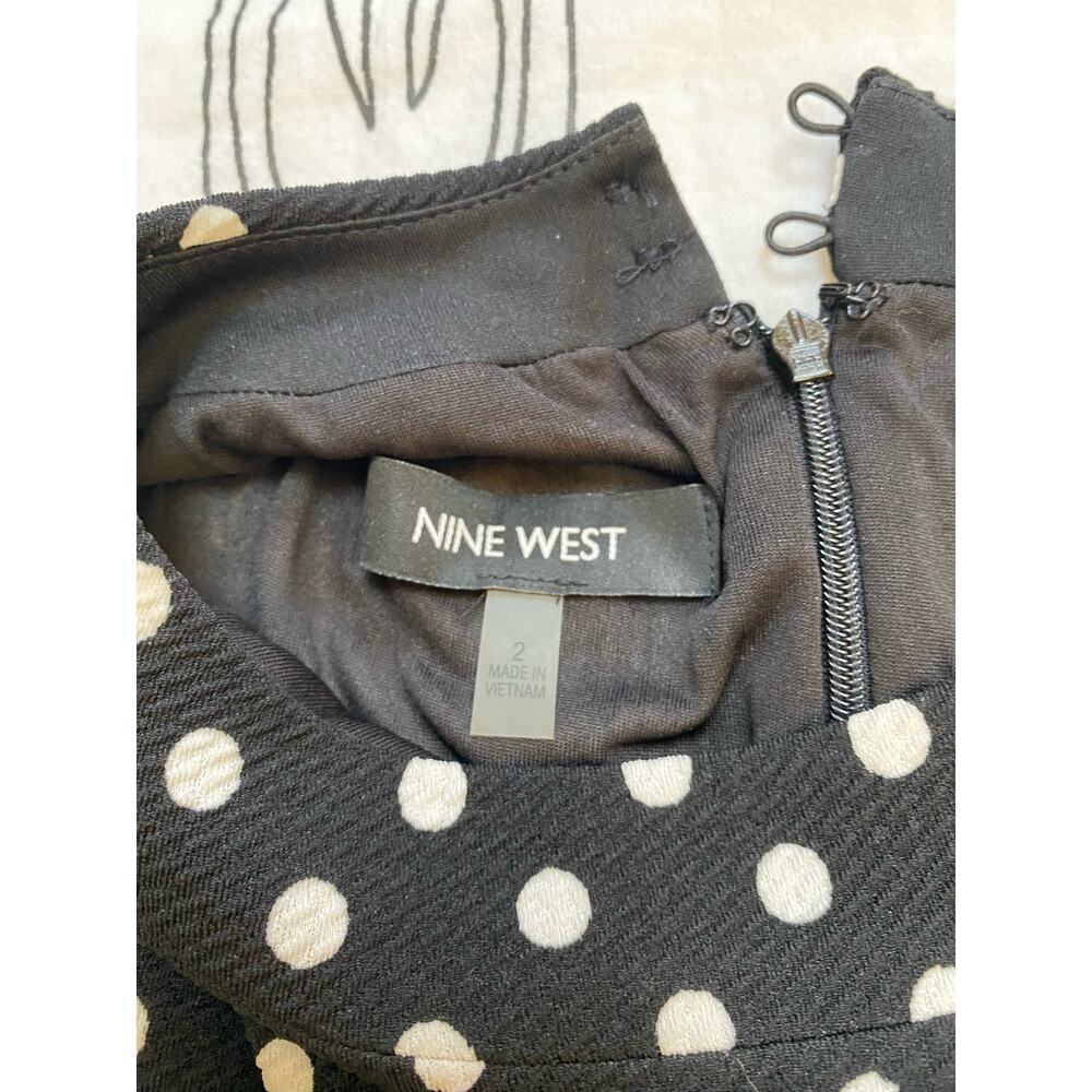 Nine West Polka Dot Black and White Dress - Picture 2 of 5